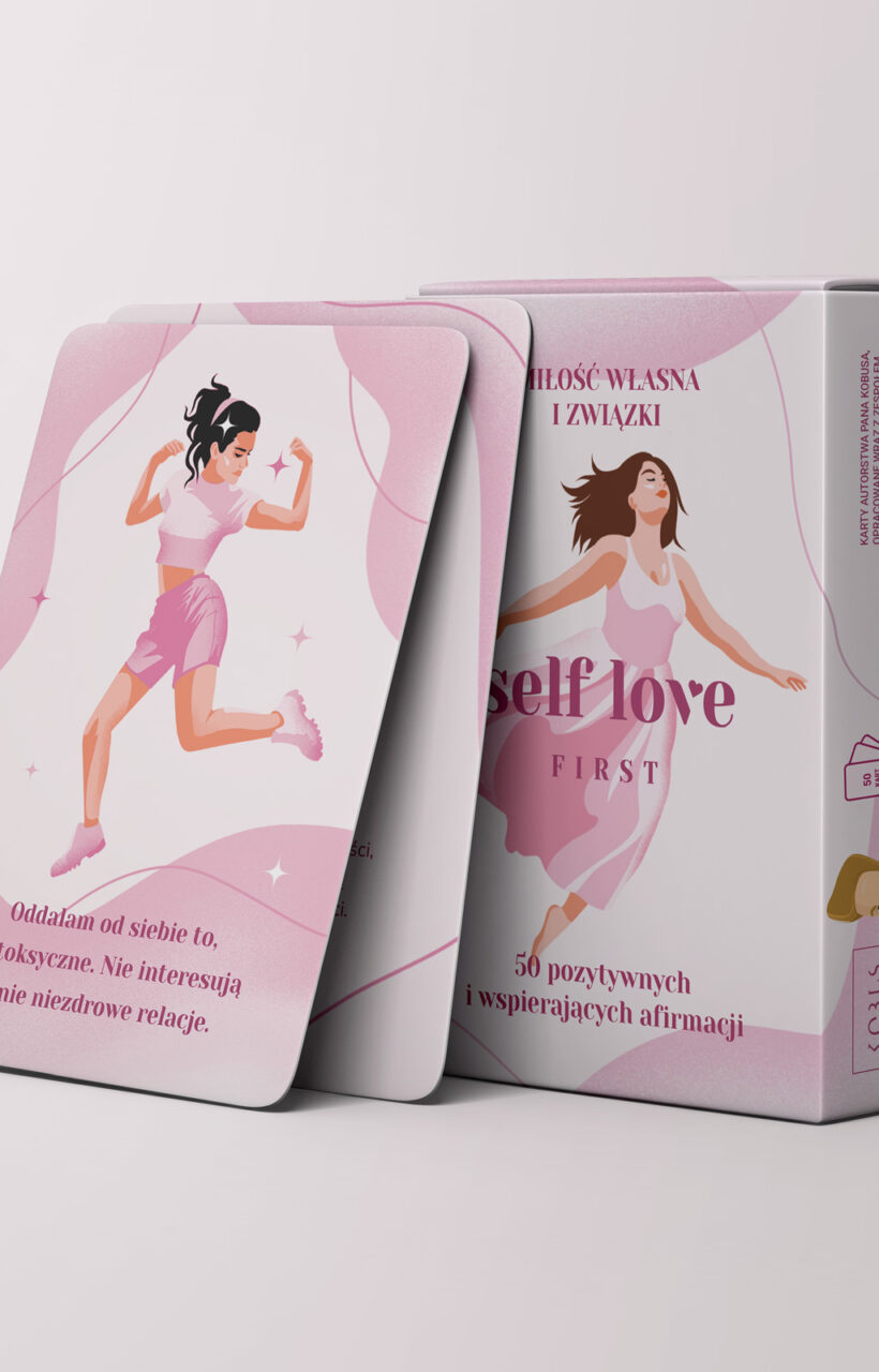 Karty afirmacyjne Self Love First – zbuduj spokój, miłość i poczucie własnej wartości!